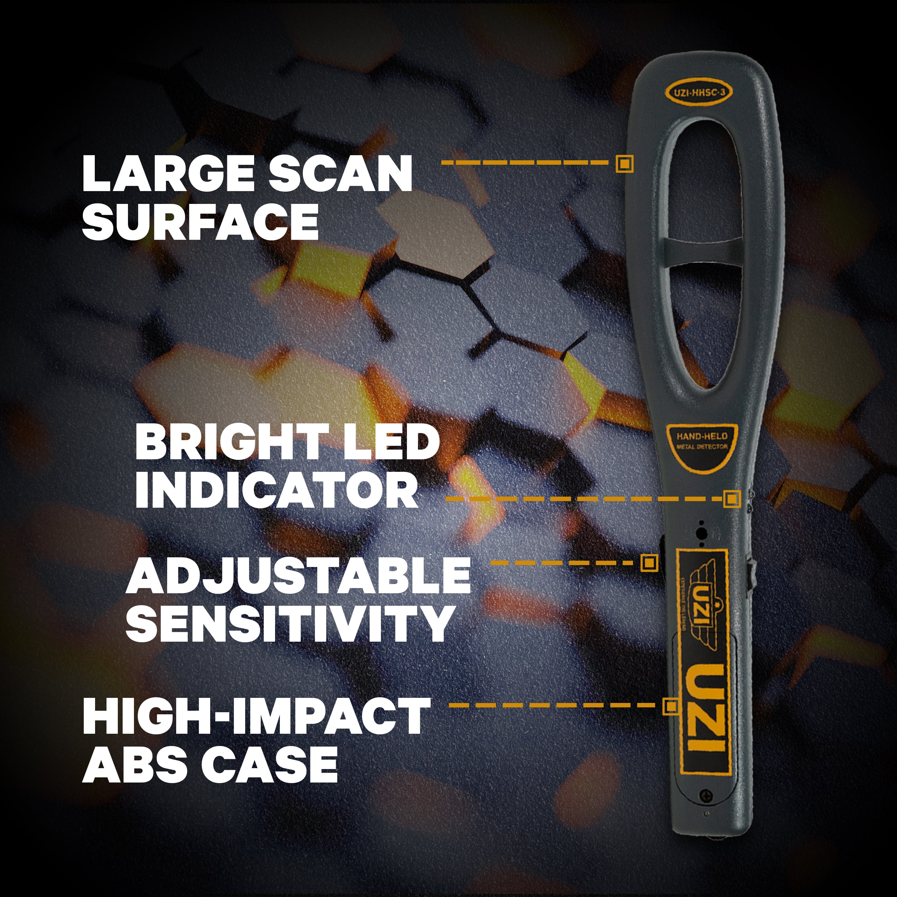 Uzi UZI-HHSC-3 Handheld Metal Detector