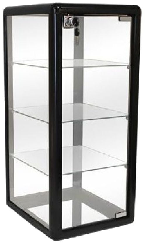 27"H x 12"D x 14"L Lighted Glass Countertop Display Case 