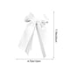 thumbnail image 3 of Decoraciones de cinta con nudo mariposa - Pack de 6 lazos de nylon para candelabro, embalaje de regalo, decoración para fiestas navideñas, adornos de árbol de Navidad, blanco rosa azul negro, 3 of 6