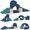 Blue, variant on Qaba 7-Piece Baby Soft Play Set, Foam Climbing Blocks Set, Navy Blue
