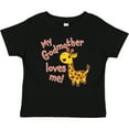 thumbnail image 3 of Inktastic My Godmother Loves me- cute giraffe Boys or Girls Baby T-Shirt, 3 of 5