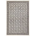 thumbnail image 2 of Safavieh Dhurries Terrance Geometric Wool Area Rug, Ivory/Black, 5' x 8', 2 of 10