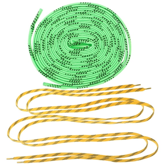ifundom Laces for Hockey Ice Skates Low Temperature Resistance Yellow 2 Pairs