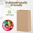 thumbnail image 3 of Paper Lunch Bags 50 Count Large Brown Lunch Bags Sacks 8lb Brown Paper Bulk Strong for Small Business, 3 of 5