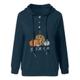 thumbnail image 4 of Blusa de manga larga con bolsillo estampado a la moda para mujer, blusas informales, sudaderas con botones Pompotops FGAJ17275, 4 of 6