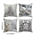thumbnail image 3 of Eolstice 4Pcs Plush Comfortable Holiday Christmas Pillow Covers, Decorative Pillow Cases with Hidden Zipper, for Home Living Room, Sofa Decor, Gift Presentations, 3 of 6