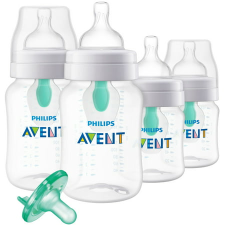 Philips Avent Anti-colic Bottle with AirFree vent Gift Set Walmart,
