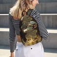 thumbnail image 5 of Fotbe Dinosaur Bald Eagle Mochila de Lona con Estampado, Mochila Duradera, Mochila Versátil de Alta Calidad, Mochila Compacta Vintage-Medium, 5 of 5