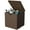 Brown, variant on Brown Resin Deck Box with Lock & Waterproof Lid | Square Outdoor Storage for Cushions, Tools & Deliveries