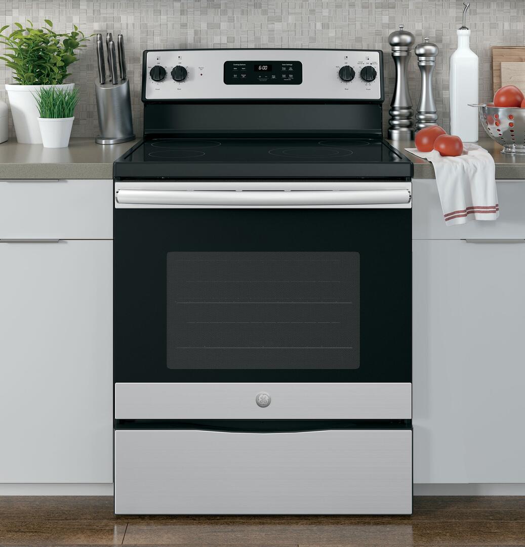 Buy GE JBS60RKSS 30 Star K Freestanding Electric Range with 4 Radiant Elements 5.3 cu. ft. Oven