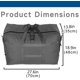 thumbnail image 4 of Bolsa de lona grande, impermeable, bolsa de almacenamiento para fines de semana, viajes, camping, mudanzas, 120L-Gris Oscuro, 4 of 4