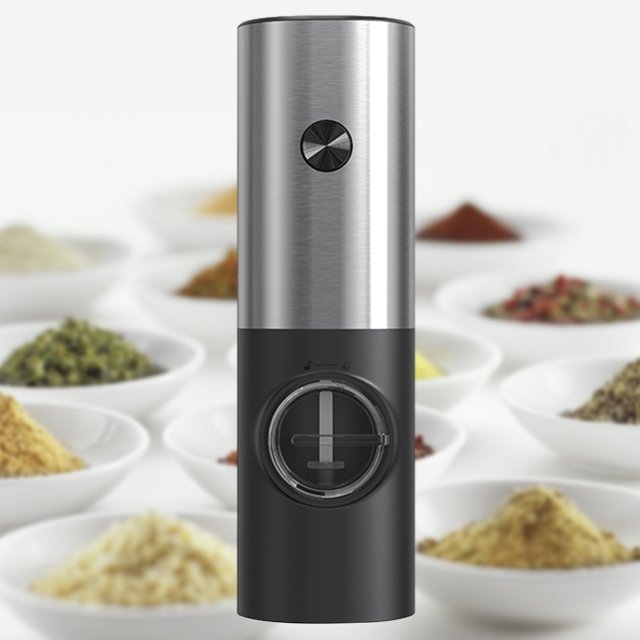 Juego de molinillo de especias eléctrico con tapa antipolvo Molino de sal Accesorios de cocina multiusos FLhrweasw Nuevo