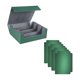 thumbnail image 3 of Caja para baraja de cartas coleccionables, almacenamiento de cartas de juego, exhibición resistente, coleccionable fuerte con 4 Gris verdoso, 3 of 9