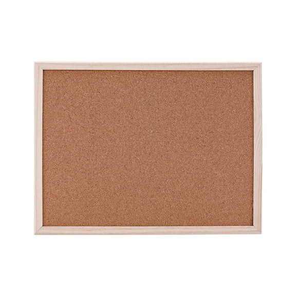 M Medium Hanging Photo Display Cork Board - Message Notice Pin Wall Decor For Office Home Bulletin Memo Organizer With Rope Tacks Wood Frame