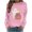 Pink [Halloween Shirts for Women Clearance Sales], variant on WEIWEN Halloween Sweatshirts for Women Cute Ghost Pumpkin Graphic Crewneck Long Sleeve Sweaters for Women Spooky Season Pullover Tops Womens Fall Fashion Clothing Green, S
