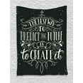 thumbnail image 1 of Vintage Tapestry, Hand Lettering on a Grunge Design Inspired Background Motivational Slogan, Wall Hanging for Bedroom Living Room Dorm Decor, 60W X 80L Inches, Cream and Black, by Ambesonne, 1 of 2