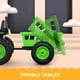 Profitez d'Un Porteur Vert Alimenté par un Tracteur 6 V avec Chariot Amovible – image 4 sur 5