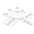 thumbnail image 5 of Akdy Rh0666 28 In. 343 Cfm Insert Range Hood - Stainless Steel, 5 of 5