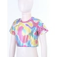 thumbnail image 6 of MSemis Girls Boys Sequins Dance Crop Top Street Dance T-Shirt, 6 of 7