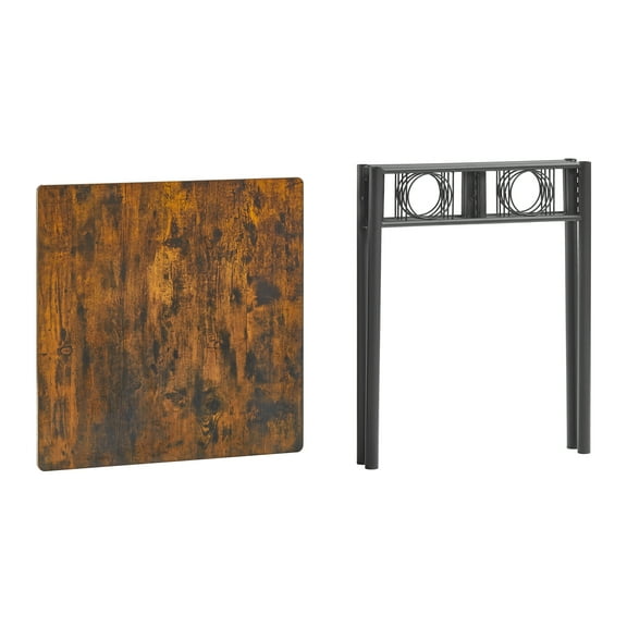 Newboti Furniture Kitchen Dining Room Table, Iron Wood Square Table for Kitchen Dining Room Furniture 07113