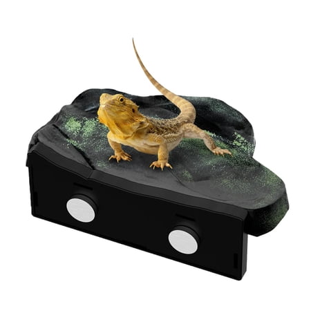 Rock Reptile Climbing Platform, Wall Mount Leopard Gecko Basking Platform, Detachable Lizard Resting Shelf For Small Scaled Pet Resting & Exploring