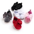 thumbnail image 5 of Infant Baby Girls Mary Jane Bowknot Flat Shoes Lightweight Soft Sole Princess Dress Shoes Toddler Shoes, 5 of 7