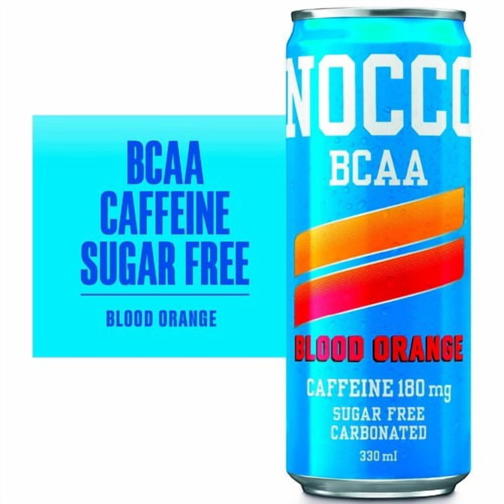 NOCCO Blood Orange Del Sol 330ml, British Import (Pack of 3)