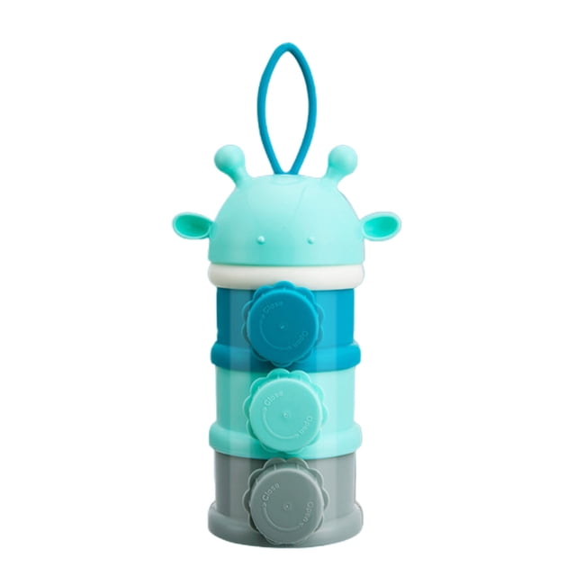 4 Stackable Baby Milk Powder Dispenser Dispenser Non-Spill Travel Container Milk Powder Dispensers Pot Portable Snack Storage Box