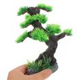thumbnail image 5 of CTIRCHIU Decorative Plastic Aquarium Bonsai Pine Tree Ornament for Fish and Turtle Habitat Decoration, 5 of 8