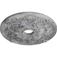 thumbnail image 3 of Ekena Millwork 23 5/8"OD x 3 7/8"ID x 2 1/8"P Jamie Ceiling Medallion (Fits Canopies up to 3 7/8"), Hand-Painted Ultra Pure White Crackle, 3 of 6