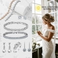 thumbnail image 4 of Oval Link Bracelet with White Diamond Cubic Zirconia, 4 of 5
