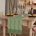 thumbnail image 2 of Table Runners 108 Inches Long Dress Scarves, Sage Green Floral Farmhouse Coffee/Dining/Kitchen Table Runner for Living Room, Spring Flowers 13x108 Inch, 2 of 9