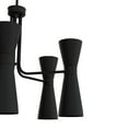 thumbnail image 6 of Hunter - Zola 10-light Matte Black, Large Chandelier, Dimmable, Formal Style, Pharmacy Shaped, for Bedrooms, Dining, Living Rooms - 19896, 6 of 9