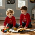 thumbnail image 5 of Aideaone Toddler Boys Sweatshirt Long Sleeve Boys Tractor/Truck Printed Sweatshirt Kids Crewneck Pullover Tops 3-6T, 5 of 8