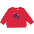 thumbnail image 2 of Inktastic Big Brother to Be with Stars Baby Sweatshirt, 2 of 4