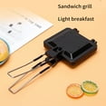 thumbnail image 3 of Foldable Double Side Breakfast Waffle Muffin Maker Bread Toast Maker Bake Pan, 3 of 13