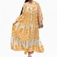 thumbnail image 3 of WILLBEST Vestido Informal de Manga Larga para Mujer, Cuello En V , Talla Grande, Largo Escalonado, Bohemio, Holgado, para Playa Extra Grande, 3 of 3