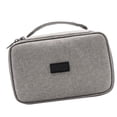 thumbnail image 2 of Estuche de viaje para guardar cables, multifuncional, impermeable, portátil, para dispositivos electrónicos, bolsa de viaje para cable de datos, auriculares, batería externa, color gris, 2 of 10