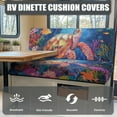 thumbnail image 4 of Kuiaobaty Replacement RV Dinette Cushions Covers for Travel Trailer Couch Sea Turtle Coral Pattern Dinette Booth Set RV Stretch Sofa Seat Slipcovers Home & Kitchen Accessories, 4 of 7