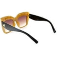 thumbnail image 5 of FEISEDY Retro Overesized Cat Eye Sunglasses Women Men Square Cateye UV400 Sunglasses B2629, 5 of 16
