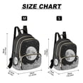 thumbnail image 2 of FORMRS Mini Backpack Purse for Women Quilted Travel Daypack Casual Shoulder Bag, Black Moon, 2 of 7