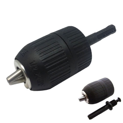 QWORK Keyless Drill Chuck 1/2-20UNF and 2mm 13mm Converter for SDS Adaptor Hardware Tool