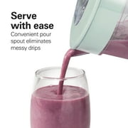 Hamilton Beach Smoothie Blender for Kitchen, 48 oz Jar for Smoothies and Shakes, Mint