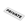 thumbnail image 1 of Uxcell 6"x2" Cartel Privado Acrílico Autoadhesivo para Puerta, 1 of 5