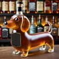 thumbnail image 4 of Funny Dachshund Dog Whiskey Bottle Shaped Whiskey Bottle Unique Red Wine Decanter For Whiskey Lovers Dog Lovers 9.3", 4 of 7