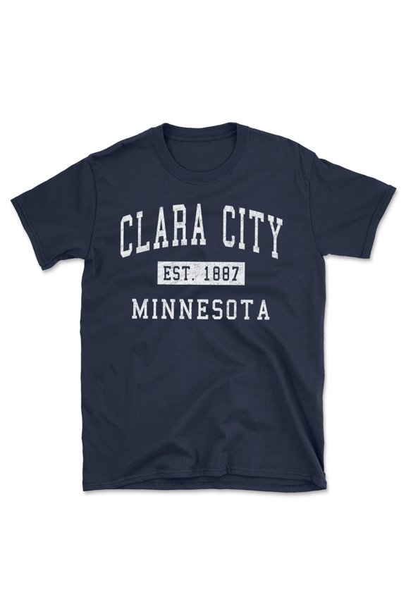 Clara City Minnesota Classic Established Men's Cotton T-Shirt