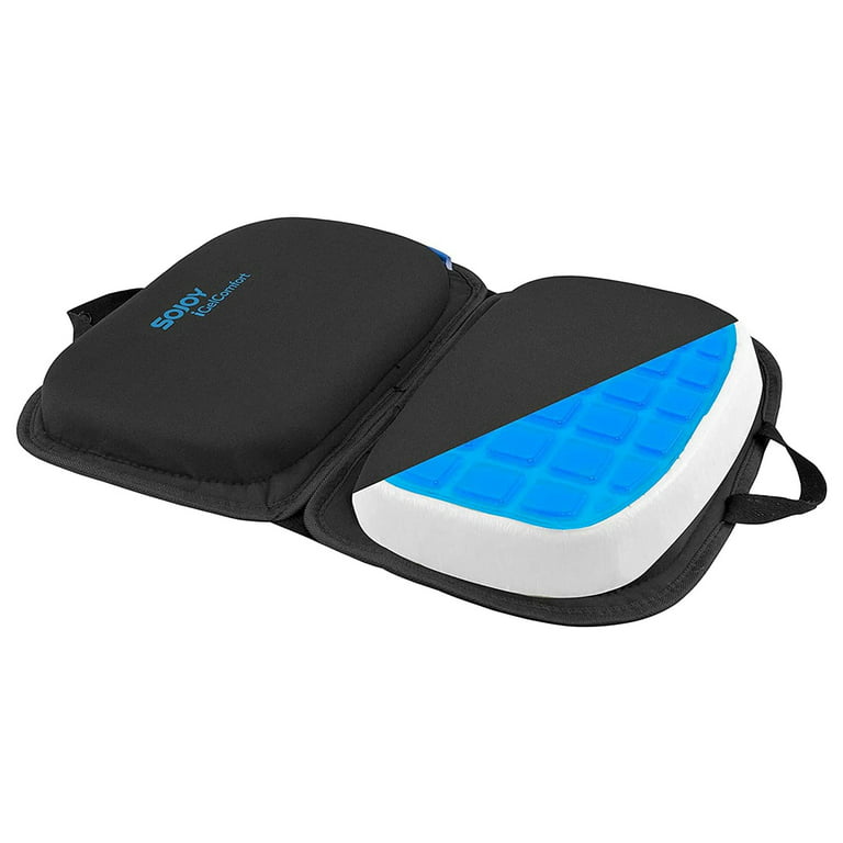 Sojoy iGelComfort 3 in 1 Foldable Gel Seat Cushion Featured with Memory Foam (A Must-Have Travel Cushion! Smart, Easy Travel