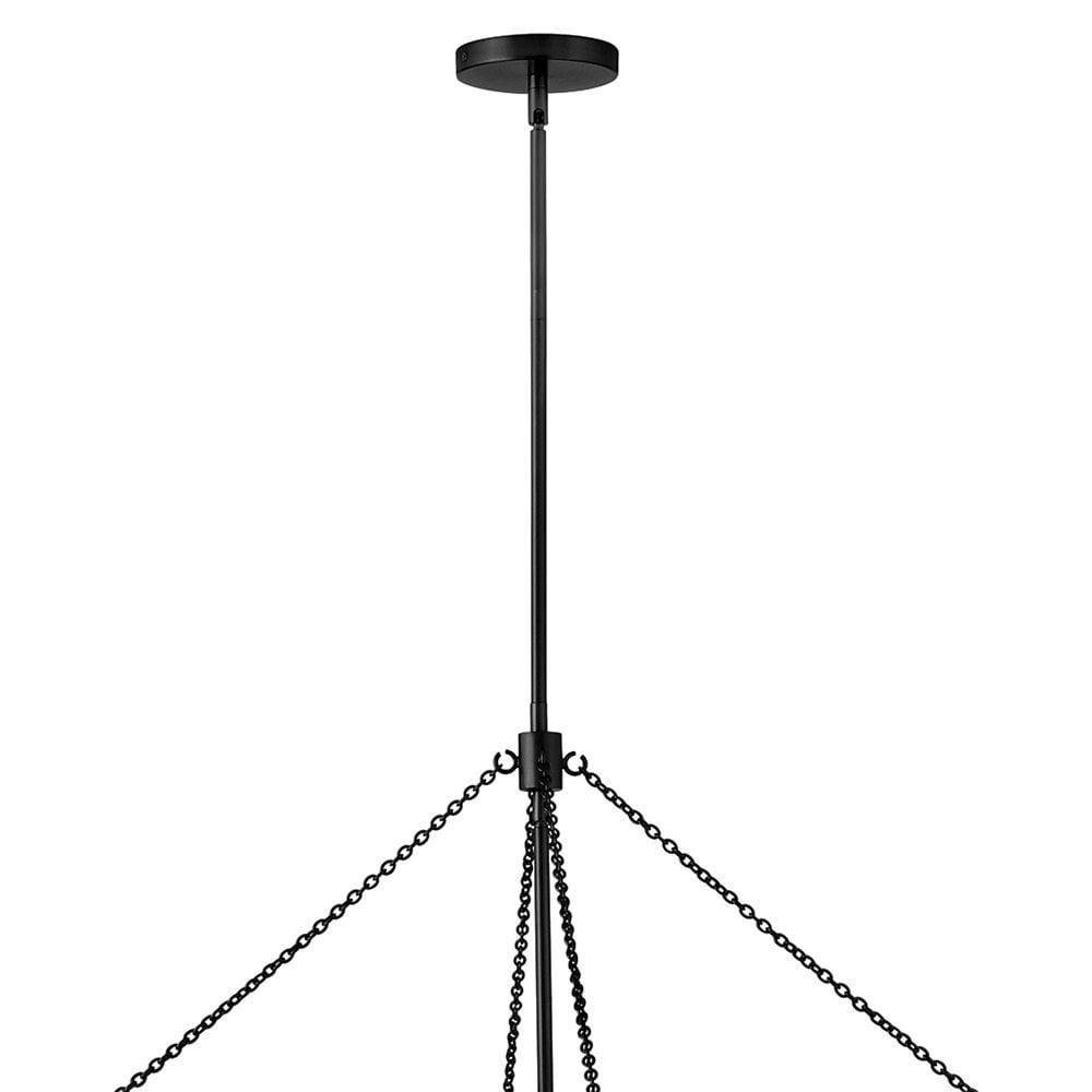 47735BK Hinkley Lighting Gwen - 40W 8 LED Medium Drum Chandelier-27.75 Inch Tall and 32 Inch Wide-Black Finish
