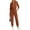 Red Brown, variant on PRETTYGARDEN Long Sleeve Jumpsuits for Women Casual Fall Fashion Zip Up Pant Rompers One Piece Sweatsuits Travel Outfits