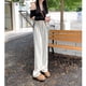 thumbnail image 4 of Pantalones de traje de otoño para mujer, pantalones casuales adelgazantes de cintura alta, pantalones holgados de pierna ancha, pantalones rectos que combinan con todo, pantalones largos hasta el, 4 of 6